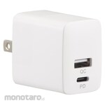 Ohm Electric AC charger PD compatible Type-C + QC compatible Type-A