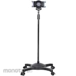 StarTech.com Tablet stand with casters/Height adjustment function/Casters with stopper/Movable floor stand compatible with 7" - 11" tablets/Removable tablet holder