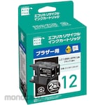 Ecorica Brother Compatible Remanufactured Ink Cartridge Lc12Bk-2Pk (Tinta Printer)