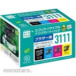 Ecorica Brother Compatible Remanufactured Ink Cartridge Lc3111-4Pk (Tinta Printer)