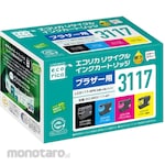 Ecorica Kartrid Tinta Kompatibel Brother LC3117-4PK Pigmen Daur Ulang (Tinta Printer)