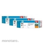 HP 3-Pack Ink Cartridge 91 (Tinta Printer)