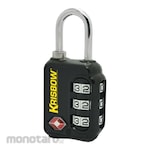 KRISBOW Padlock Tsa 3Dial Zinc Alloy (Gembok)