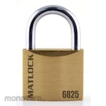 Matlock Slim Type Brass Padlock St/S-L Skle