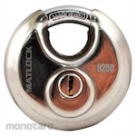 Matlock Stainless Steel Disc Padlock Keyed Alike