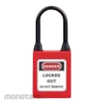 ONEBIZ Dustproof Nylon Shackle Safety Padlock