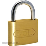 SOL HARD Stainless Steel String Cylinder Padlock