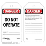 MasterLock Do Not Operate This Equipment Safety Tag