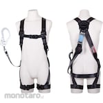 Fujii Denko Full Harness Type Fall Prevention Device Kurokage Harness With Lanyard One, With Hand Retractor