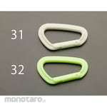 ESCO 75mm carabiner hook (plastic / fluorescent natural)