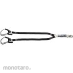 Tanizawa Seisakusho Retractable 2-hook lanyard for full harness, 140kg capacity