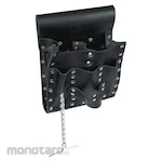 KLEIN Leather tool pouch 7 pockets