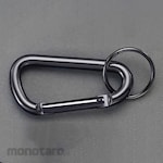 ESCO 4x40mm Carabiner hook (aluminum / black, 10 pieces)