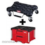 MILWAUKEE Dolly + PACKOUT 2-Drawer Tool Box