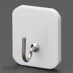 ESCO 40x45mm key hanger (adhesive / white)