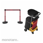 BANNER STAKES PLUS Cart Pkg w/Tray High Vltg Keep Out