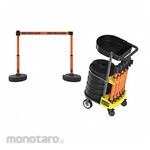 BANNER STAKES PLUS Cart Pkg w/Tray Keep Area Clear
