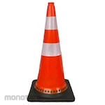 Non Brand Traffic Cone Black Base (Kerucut Lalu Lintas/Safety Cone)