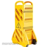 Non Brand Retractable Plastic Mobile Construction Barricade Expandable Barrier Gate