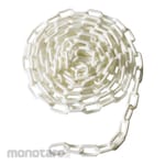 MITSUGIRON Plastic chain 6mm 3m cut white SF-65-W