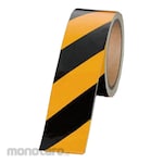 ESCO 50mmx50M Black and Yellow Warning Tape Reflective