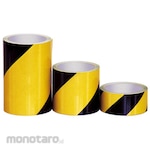 TOGUE ANZEN KOUGYOU Shining Diamond Black And Yellow Warning Tape (Enclosed Reflection)