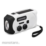 ESCO [Hand-cranked power generator] Radio with LED light