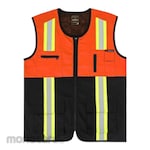 Mokoworkwear Vest Orange Black (Rompi Kerja Safety)