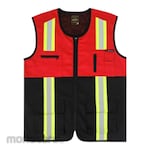 Mokoworkwear Vest Red-Black (Rompi Kerja Safety)