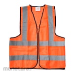 SAFELINE Polyester Safety Vest With Zipper