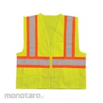 allsafe Safety Vest Poly Mesh Fabric with Zip and Reflective Tape