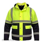 Mokoworkwear Parka Lime Navy (Jaket Safety / Jaket Kerja)