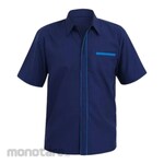 Mokoworkwear Garuda Blue Shirt (Kemeja Kerja / Kemeja Lengan Pendek)