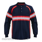 Mokoworkwear Polo Shirt Navy List Red (Pakaian/Baju Pelindung Kerja)