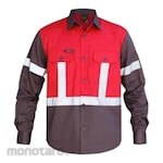 Mokoworkwear Wearpack Charcoal Red (Pakaian/Baju Pelindung Kerja)