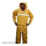 Dolphin Blue Industrial and Safety Rain Coat with Scotlight