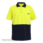 Mokoworkwear T Shirt Electric Lime Navy (Kaos Lengan Pendek)
