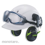 UVEX Ultrasonic Wide-Vision Goggle In Combination with Helmet (Kacamata Safety Goggle)