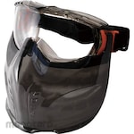 TRUSCO Safety goggles with visor (sealed soft fit type)