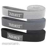 AOLIKES Long Resistance Band Black Set
