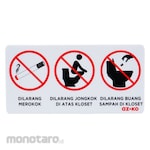 AZKO Stiker Anodized Akrilik 3 Sign Toilet