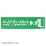 AZKO Stiker Anodized Sign Jalur Evakuasi