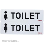 AZKO Stiker Anodized Sign Toilet Men & Woman