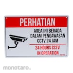 AZKO Stiker Anodized Akrilik Dilengkapi CCTV