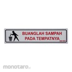 AZKO Stiker Anodized Sign Buanglah Sampah Pada Tempatnya