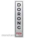 AZKO Stiker Anodized Sign Dorong/Push