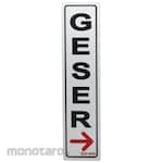 AZKO Stiker Anodized Sign Geser Kanan
