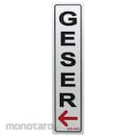 AZKO Stiker Anodized Sign Geser Kiri