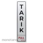 AZKO Stiker Anodized Sign Tarik/Pull (Rambu Petunjuk Arah)