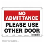 CONDOR J7918 Safety Sign Aluminum